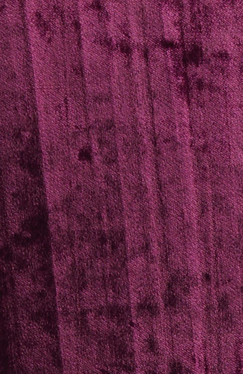 Dolce&Gabbana Double Breasted Velvet Jacket, Alternate, color, F0130 Melanzana Scurissimo