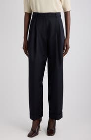 Dries Van Noten Partan Worsted Wool Trousers