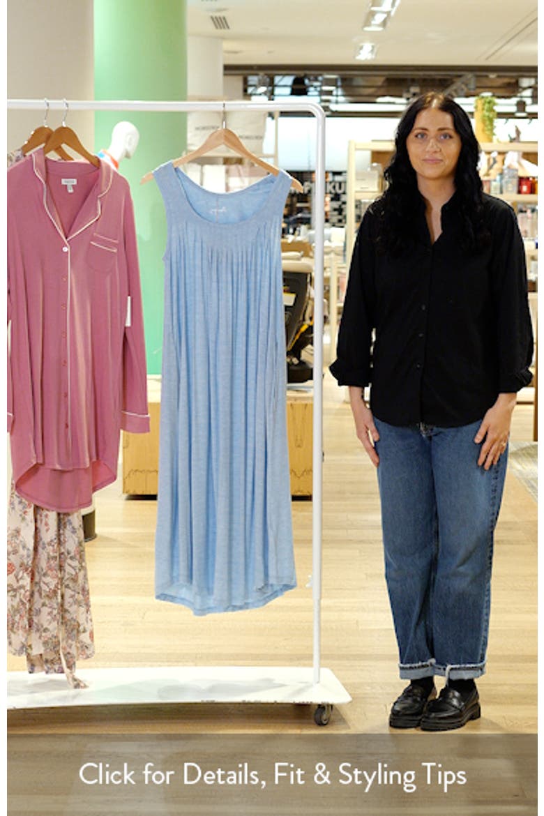 Kate Pleat Front Midi Nightgown video