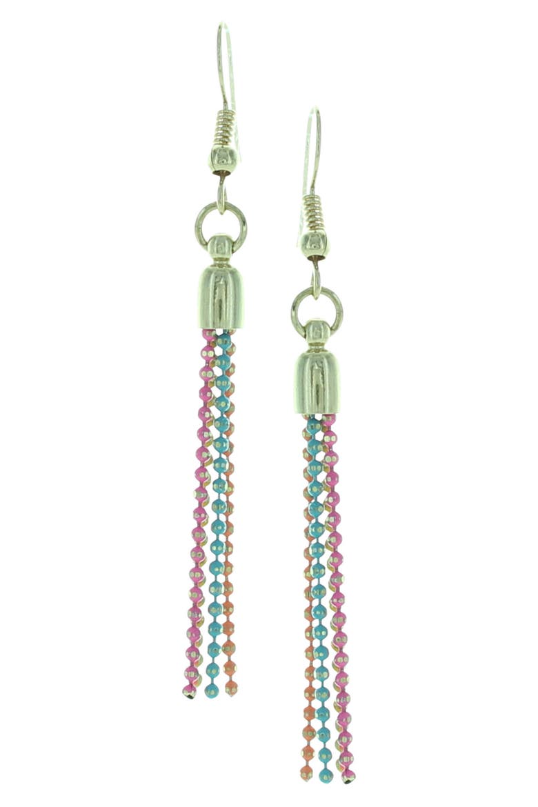 Color Spectrum Dangle Earrings, Main, color, GOLD / MULTI