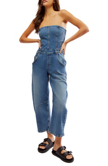 Free People Je Suis Pret Barrel Leg Jumpsuit