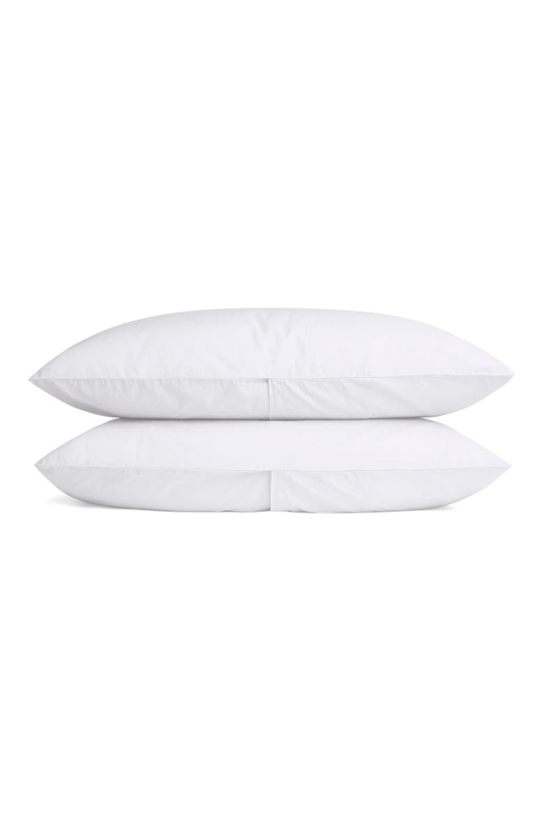 Percale Pillowcase Set, Main, color, WHITE