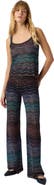 Missoni Wide-leg Trousers In Viscose Chevron Lamé With Sequins