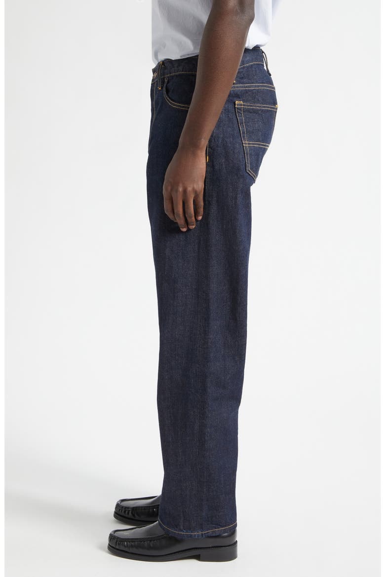 Selvedge Straight Leg Jeans, Alternate, color, INDIGO