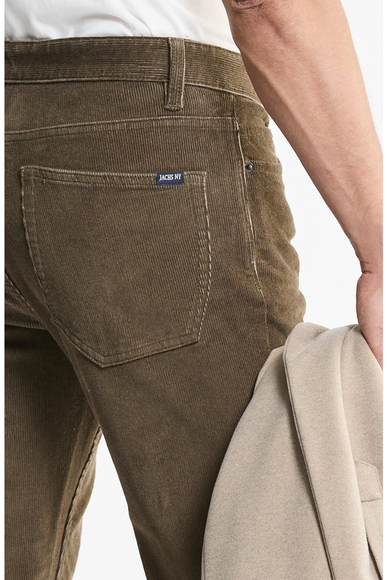 Stretch Corduroy 5-Pocket Pants, Alternate, color, OLIVE