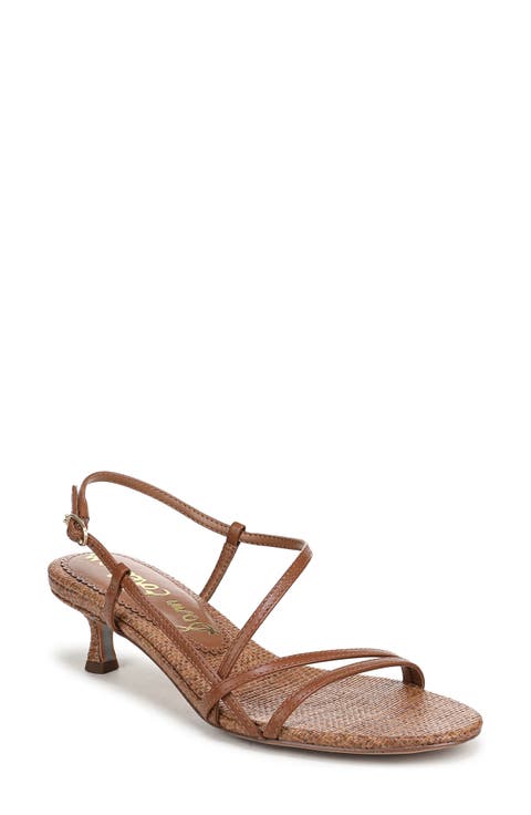 Cora Slingback Kitten Heel Sandal (Women)