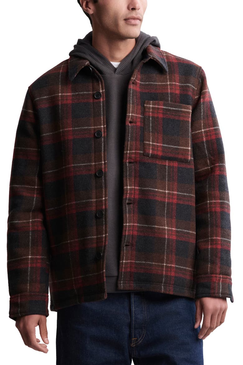 Plaid Shacket, Main, color, RUSSET PLAID