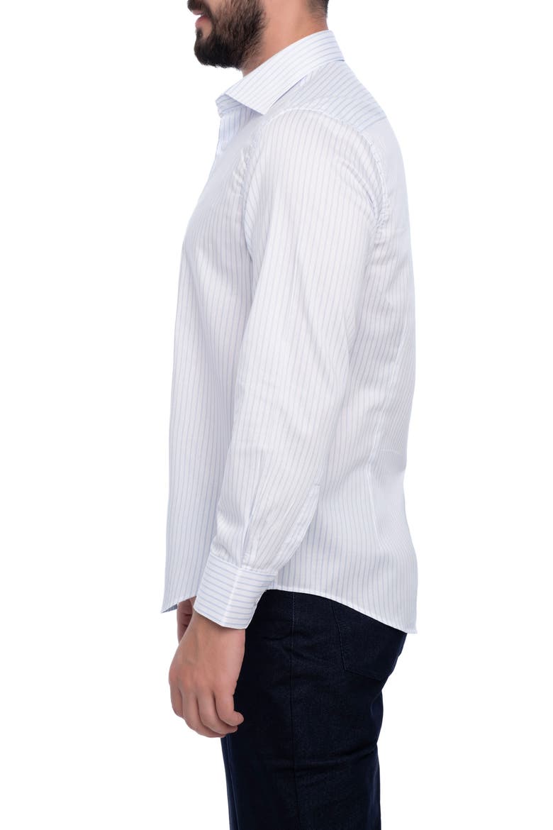 Barkson Slim Fit Cotton Dress Shirt, Alternate, color, LIGHT BLUE