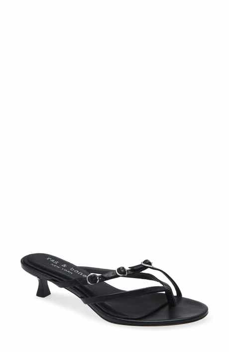 rag & bone Sammie Buckle Kitten Heel Slide Sandal