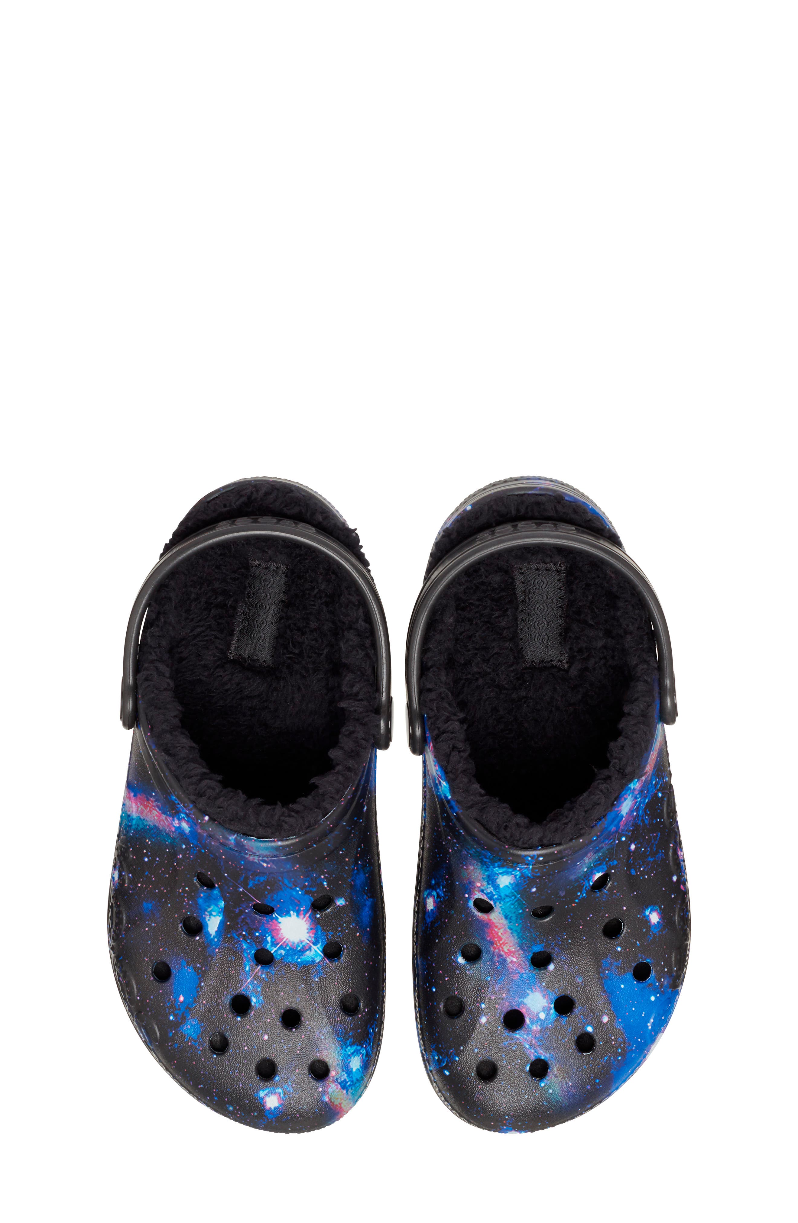 CROCS Baya Faux Shearling Lined Printed Clog, Alternate, color, 