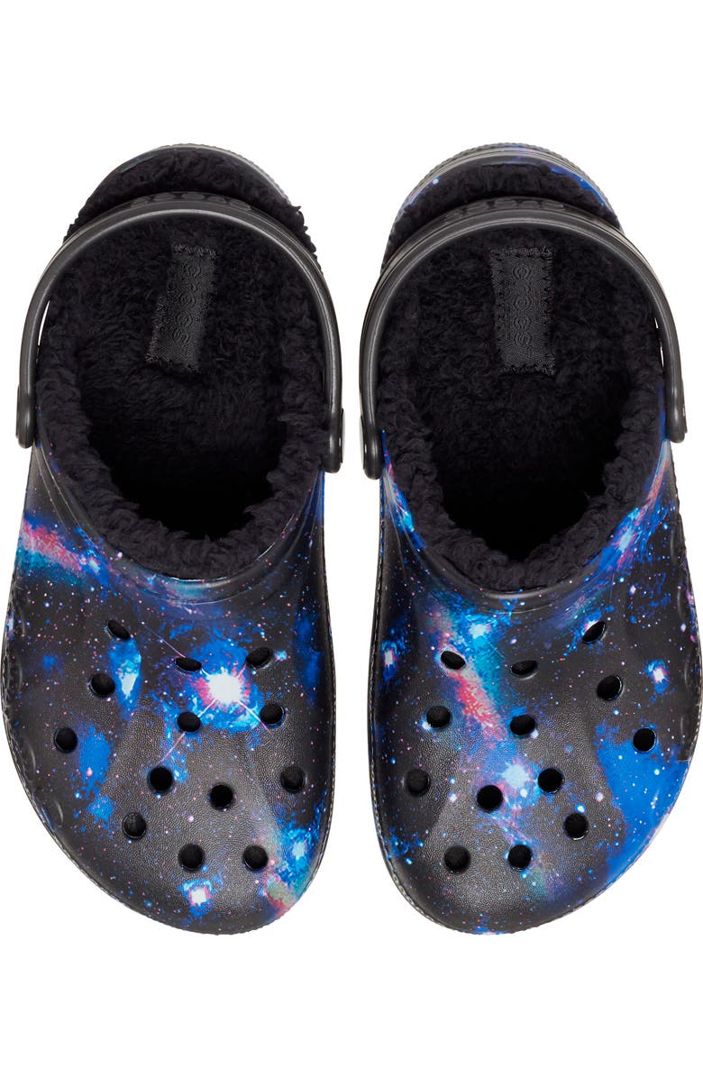 CROCS Baya Faux Shearling Lined Printed Clog, Alternate, color,