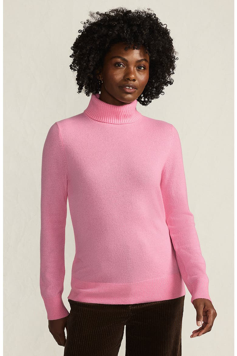 Cashmere Turtleneck Sweater, Main, color, Seaside Pink
