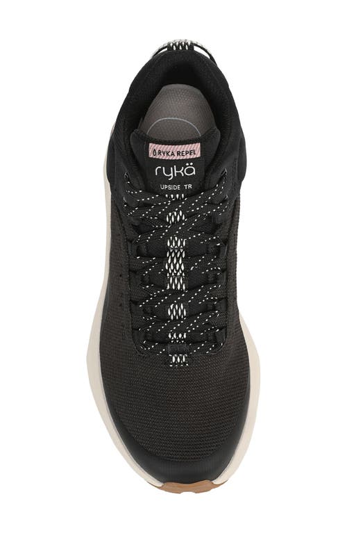 Ryka Women's Upside Tr Water Repellent Lace Up Hiking Boots In Black