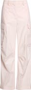 Stella McCartney Cotton & Nylon Wide Leg Cargo Pants