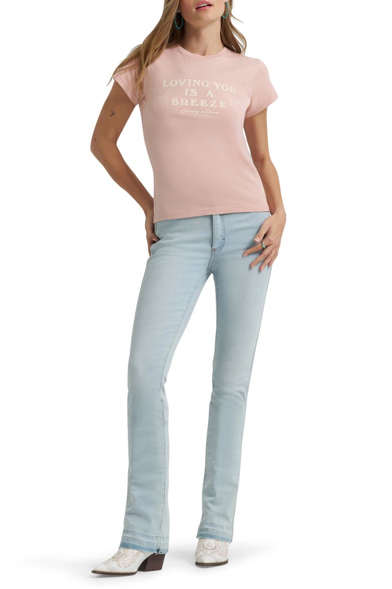 x Lainey Wilson Shrunken Graphic T-Shirt, Alternate, color, PINK