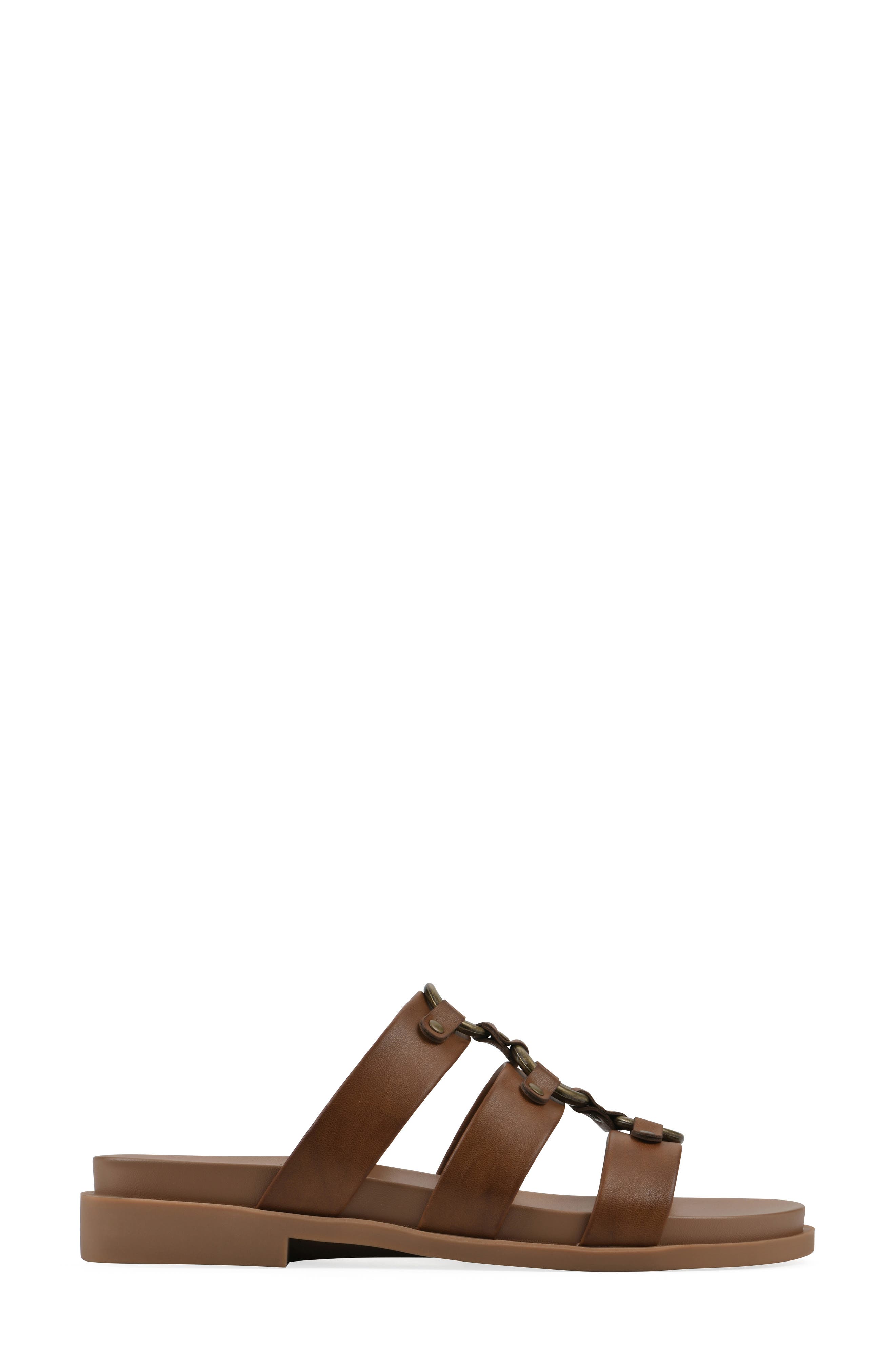 CLIFFS BY WHITE MOUNTAIN Koala Slide Sandal, Alternate, color, Dark Tan Smooth