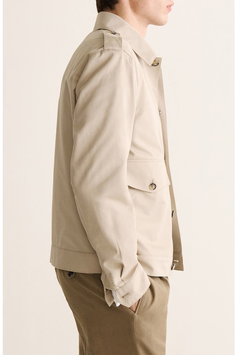 Cotton & Silk Jacket, Alternate, color, BEIGE
