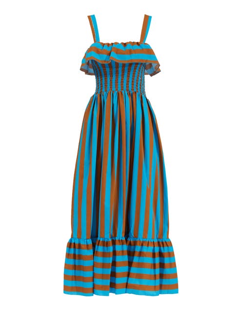 LA DOUBLEJ LA DOUBLEJ SUNKISSED DRESS RIVIERA TURCHESE TURQUOISE