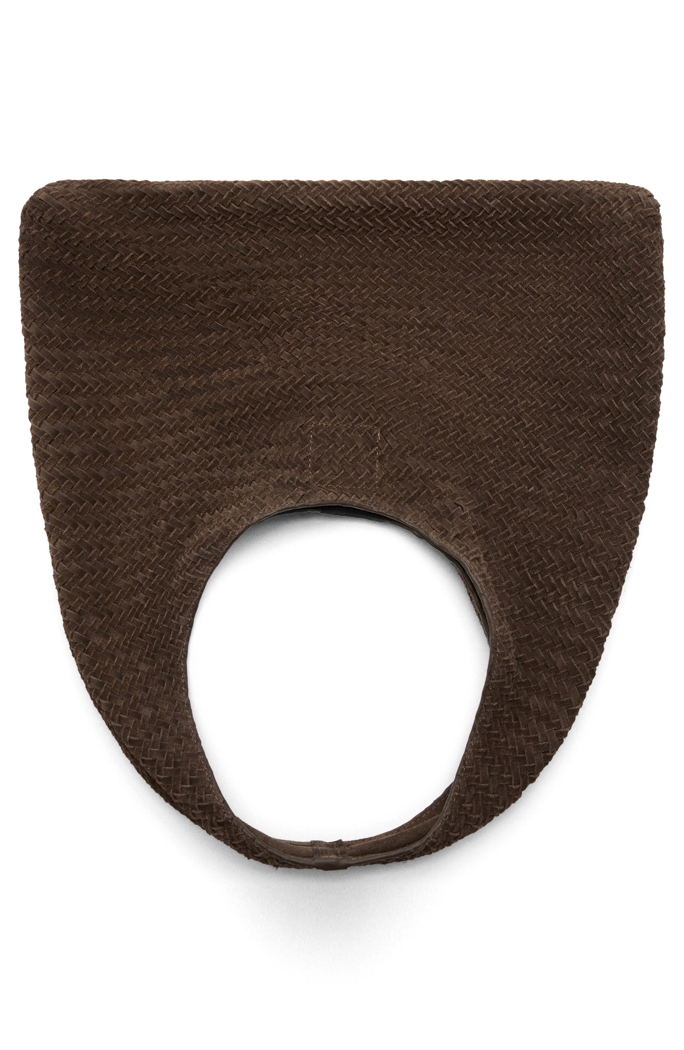 MANGO Woven Leather Shoulder Bag, Alternate, color, 