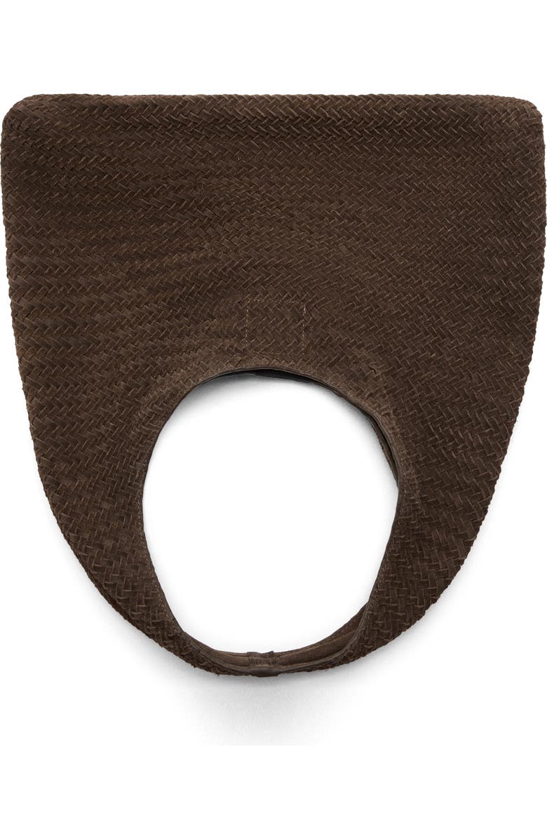 MANGO Woven Leather Shoulder Bag, Alternate, color,