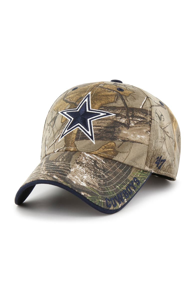 Men's '47  Realtree Camo Dallas Cowboys Frost MVP Adjustable Hat, Main, color, Realtree Camo