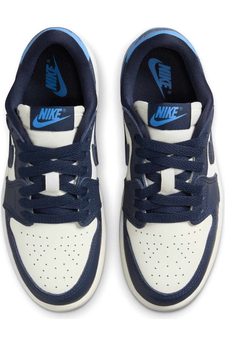 Nike Kids
Air Jordan 1 Low Sneaker, Alternate, color, Obsidian/ Sail/ Blue