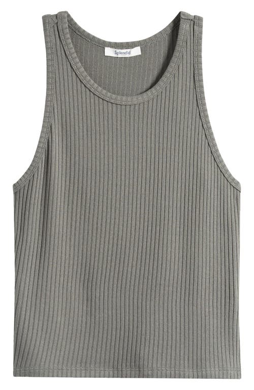 Splendid Ribbed Tank Top In Soft Vob