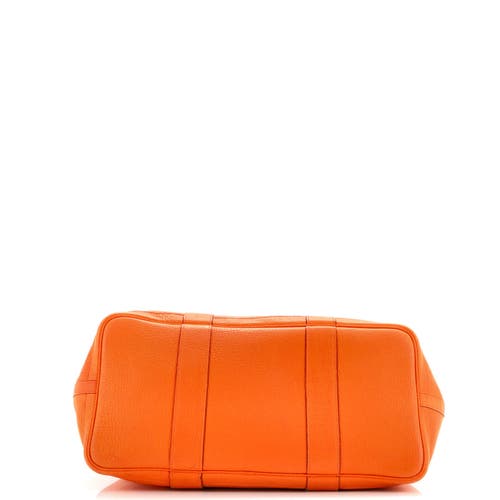Pre-owned Hermes Hermes Garden Party Tote Leather 36 In Orange