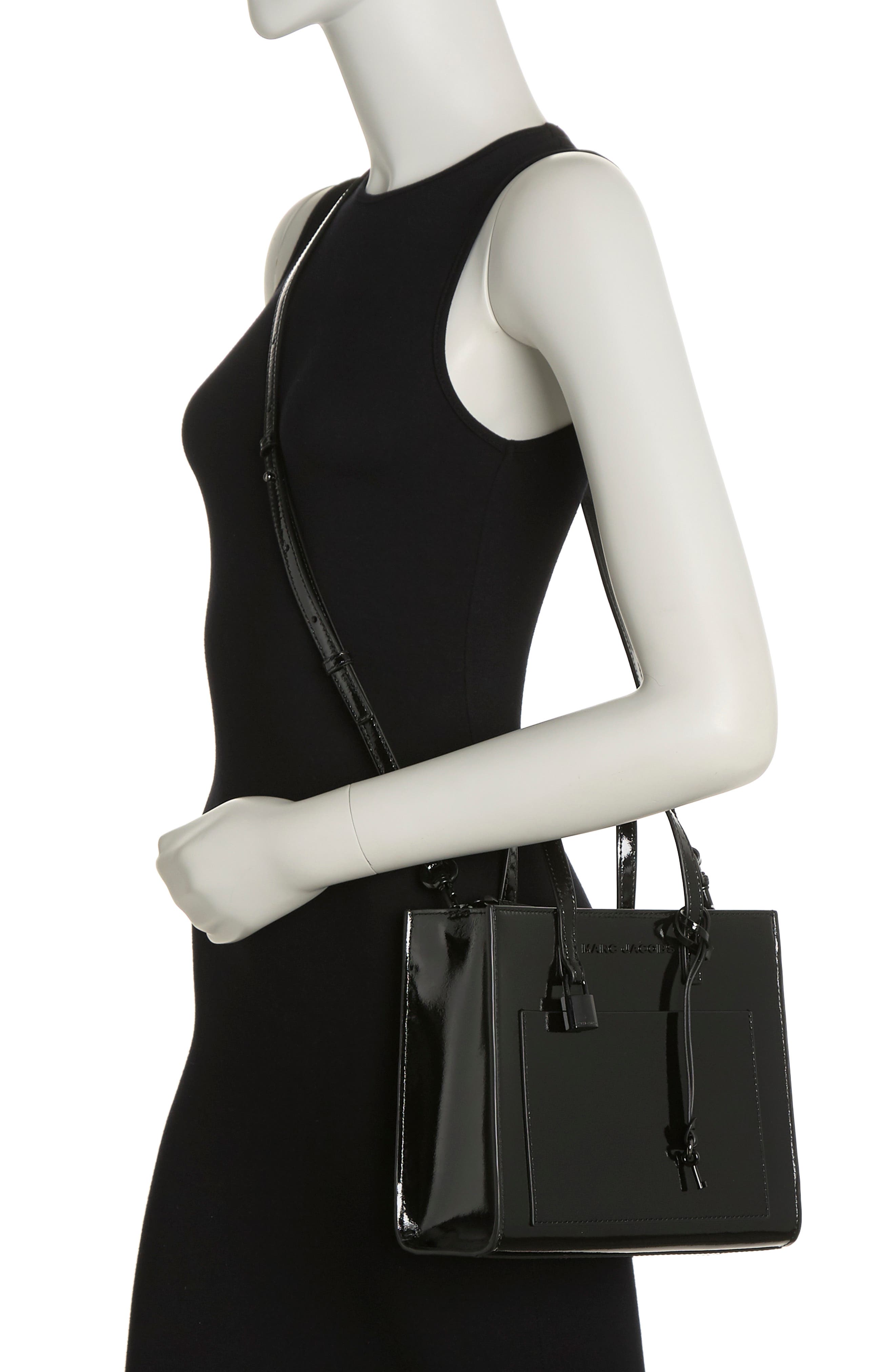 Marc Jacobs Mini Grind Tote Bag, Alternate, color, Black