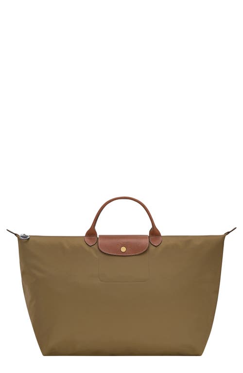 Longchamp Large Le Pliage Original Travel Bag In Olive