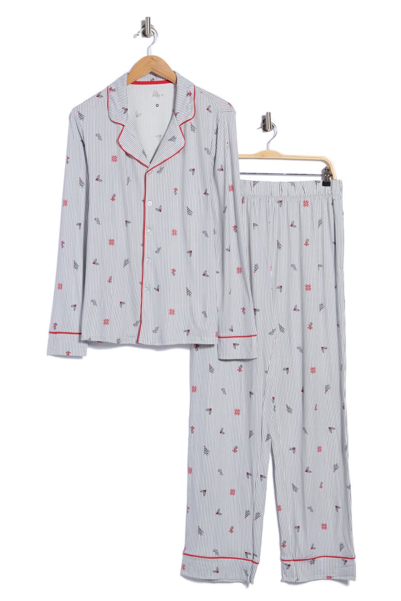 For Dad Christmas Stripe Two-Piece Pajamas, Main, color, HOLIDAY ICON STRIPE