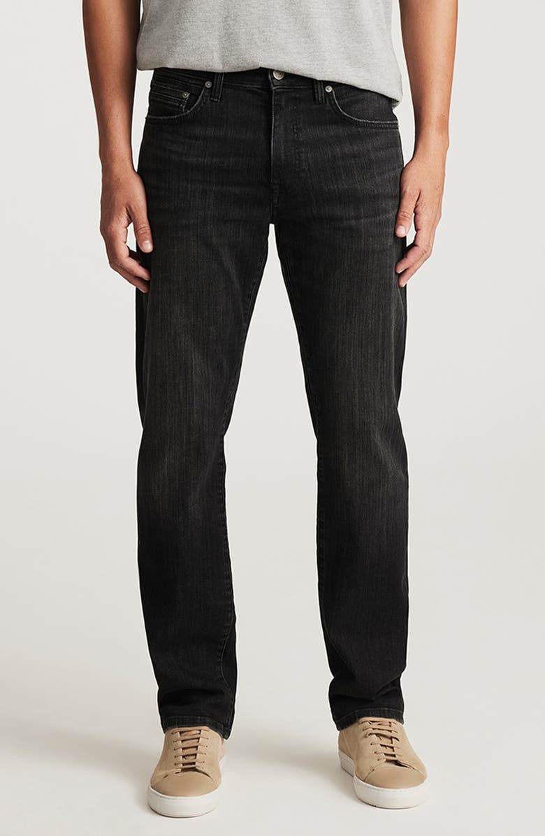Mavi Jeans Zach Straight Leg Jeans, Main, color, Smoke Williamsburg