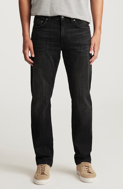 Zach Straight Leg Jeans (Smoke Williamsburg) (Regular & Big)