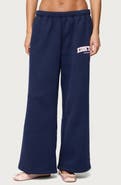 EDIKTED LA Wide Leg Graphic Sweatpants