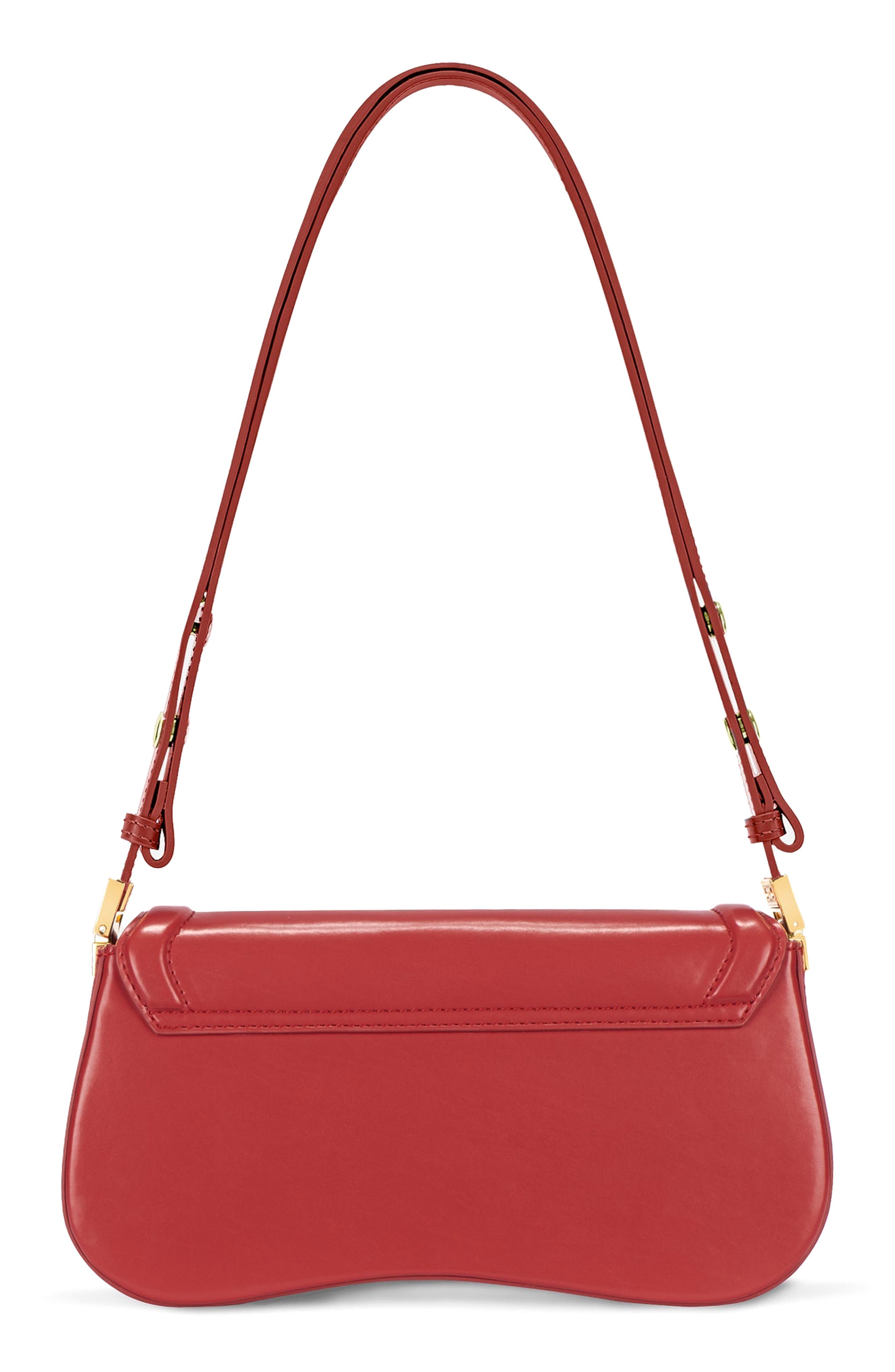 JW PEI Joy Faux Leather Shoulder Bag, Alternate, color, Chili