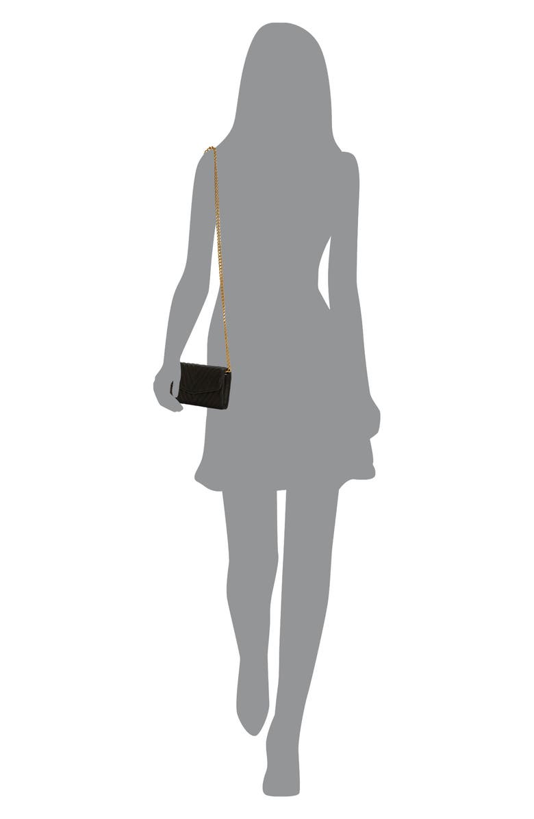 Vince Camuto Theon Quilted Wallet on a Chain, Alternate, color,