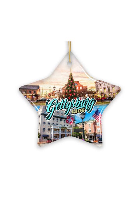 Gettysburg 1806 Town Square Star Ornament
