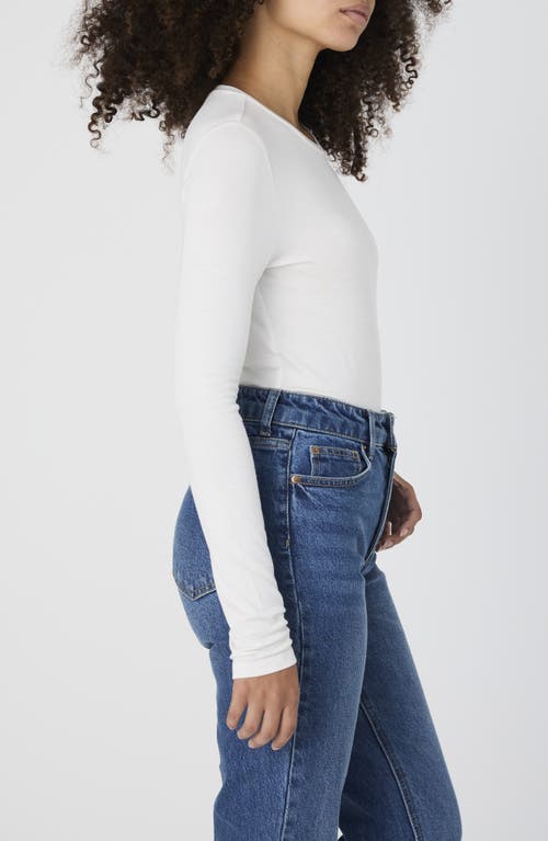 Shop French Connection Long Sleeve Top In Winter White