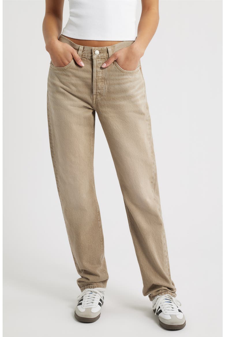 501® High Waist Straight Leg Jeans, Main, color, CHIPPED WINTER TWIG