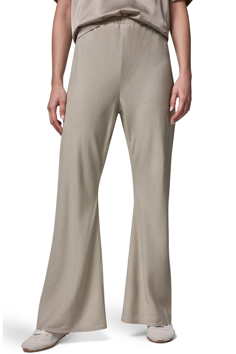 Linen Blend Ankle Wide Leg Pants, Main, color, SANDSTONE