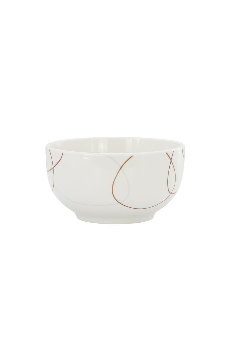 Sydney 16 Piece Porcelain Double Bowl Dinnerware Set, Alternate, color, White