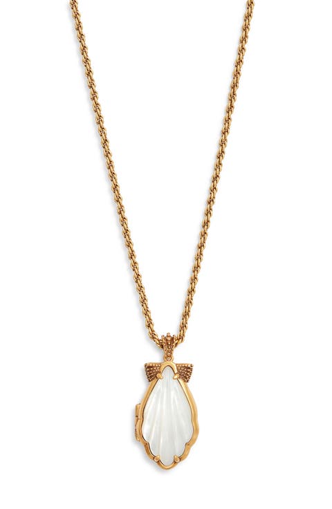 Alexa Locket Pendant Short Necklace