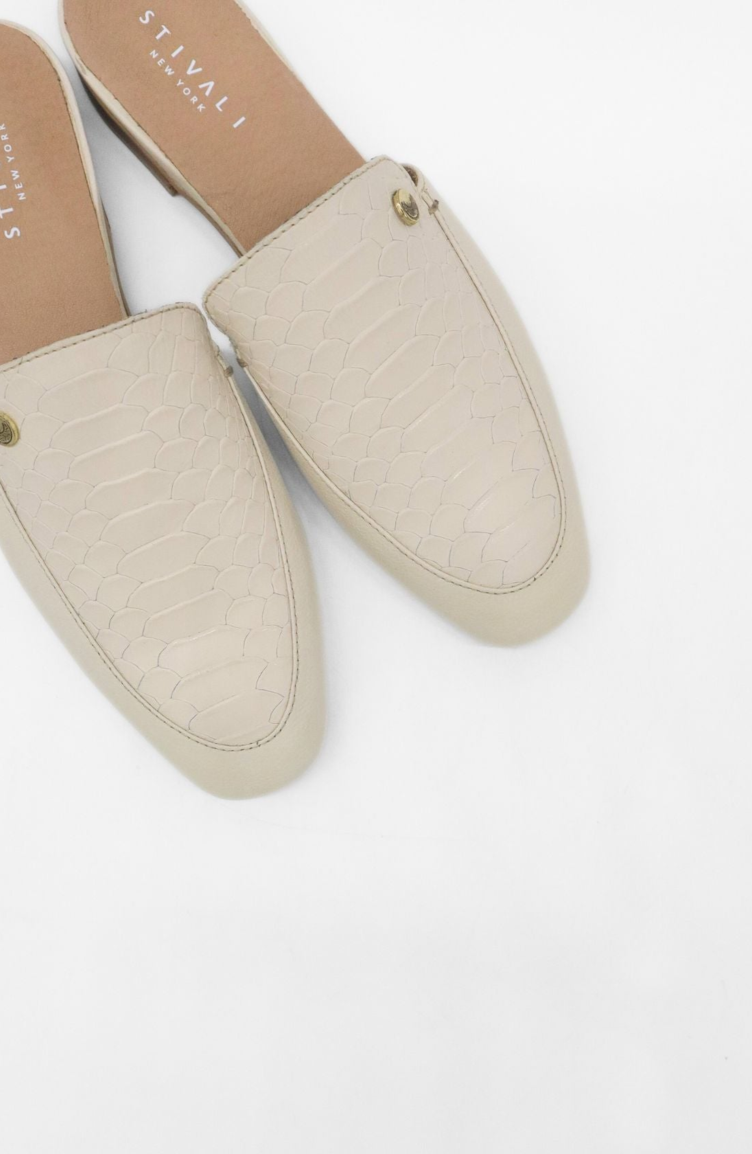 Tenerezza Slip-On Leather Mules, Alternate, color, Off White