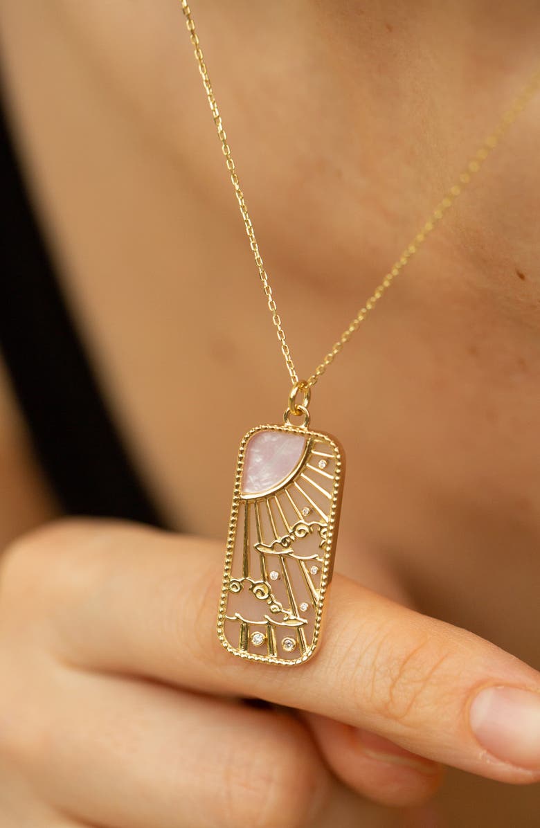 L'Atelier Nawbar Elements of Love Air Pendant Necklace, Alternate, color, 