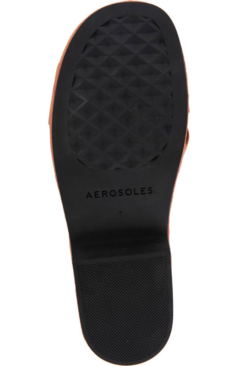 Aerosoles Cora Ankle Strap Platform Sandal, Alternate, color, Rust Suede