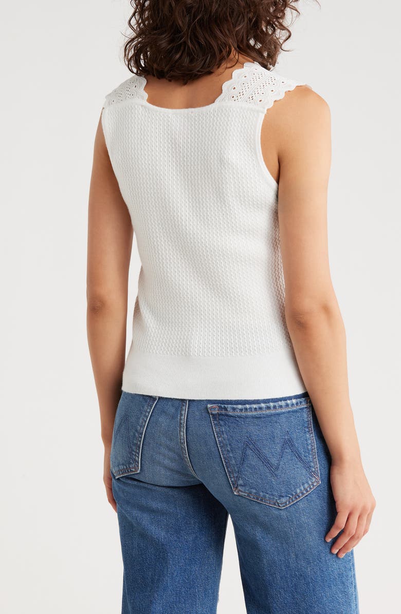 Muse V-Neck Sweater Tank, Alternate, color, Ivory