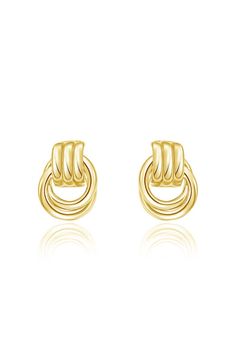 The Lovery Fine Jewelry Gold Doorknocker Stud Earring, Alternate, color, Gold-Plated Sterling Silver