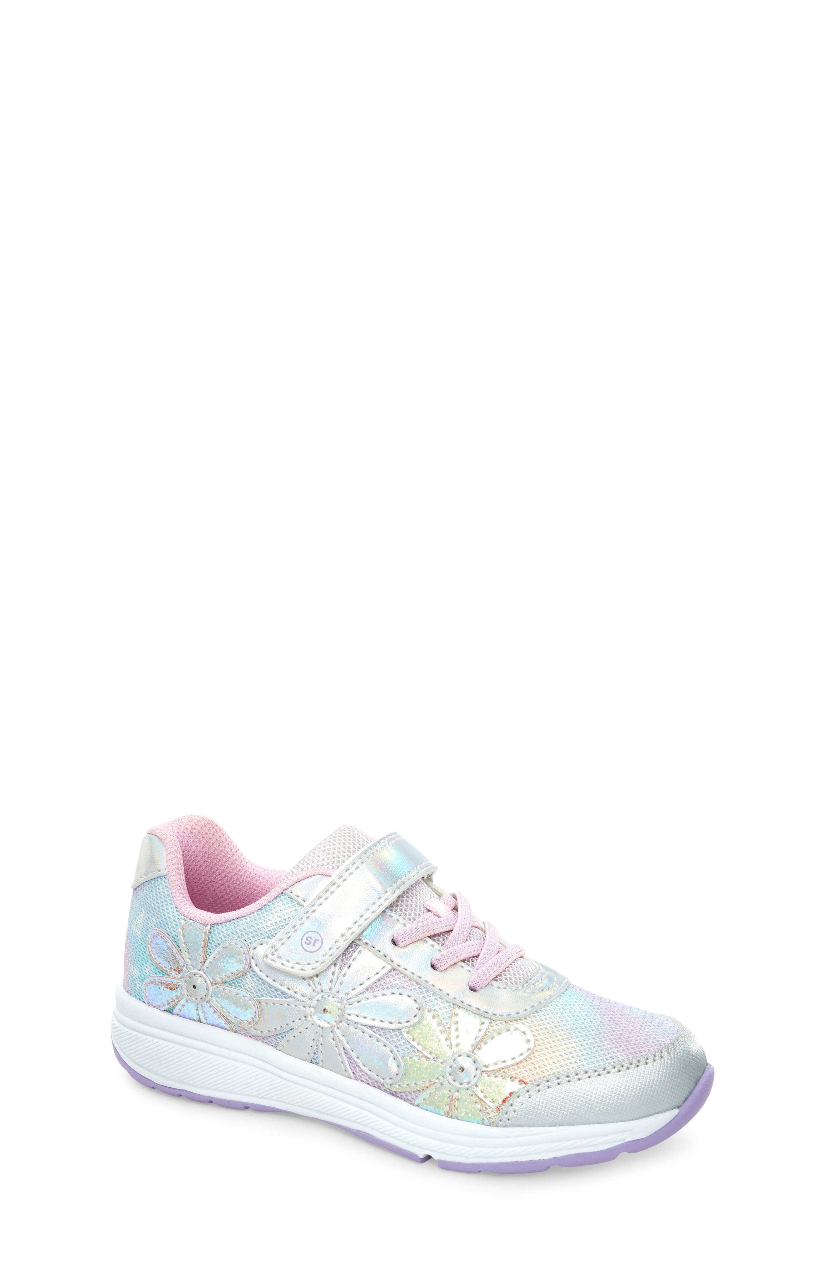 Stride Rite Lighted Glimmer Sneaker, Main, color, Iridescent