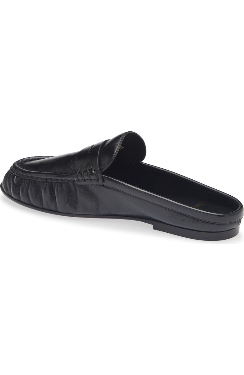 Saint Laurent Le Penny Loafer Mule, Alternate, color, Nero
