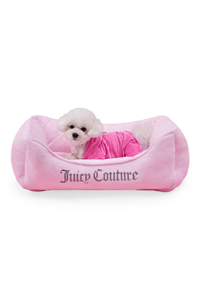 Crown Bling Pet Bed, Main, color, PINK